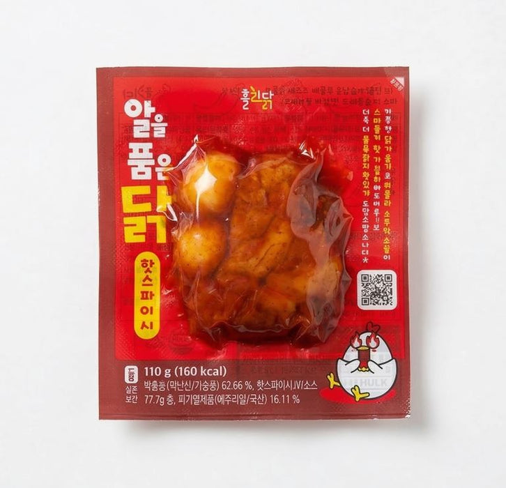 HOLIDAK Hot & Spicy Chicken Breast with Quail Eggs Ready-to-Eat Protein Pack 110g