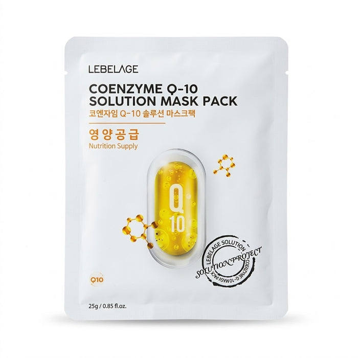 르베라쥬 코엔자임Q10 솔루션 마스크팩 25g × 10매