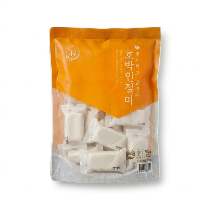 창억떡 호박인절미 500g (냉동) 개별포장