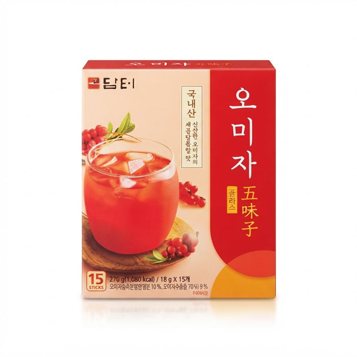 DAMTUH Omija Plus Korean Schisandra Berry Tea Mix 270g (18g × 15 Sticks)