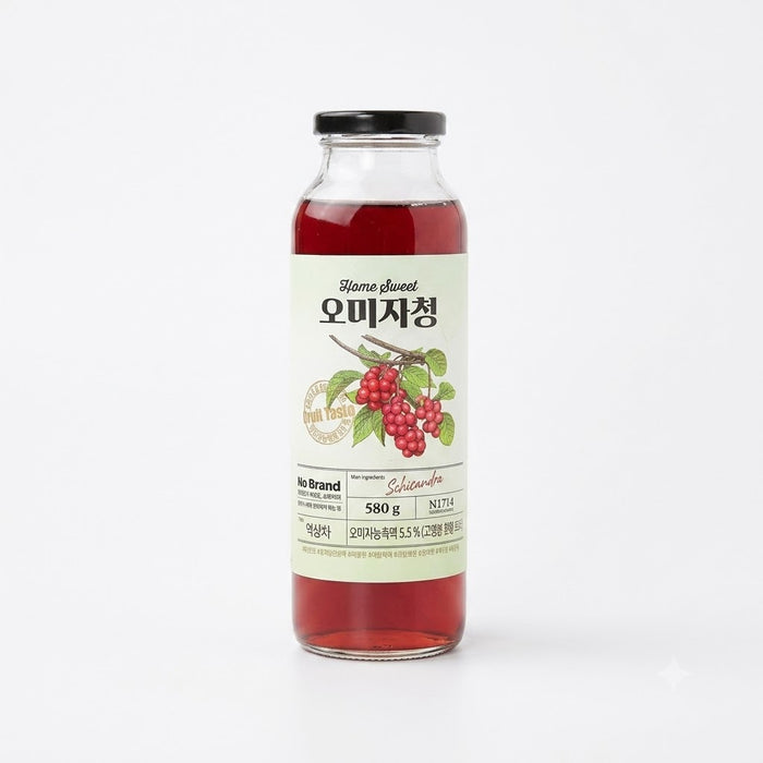 NoBrand Omija Syrup Base 580g – Korean Five-Flavor Berry Concentrate for Tea & Sparkling Drinks