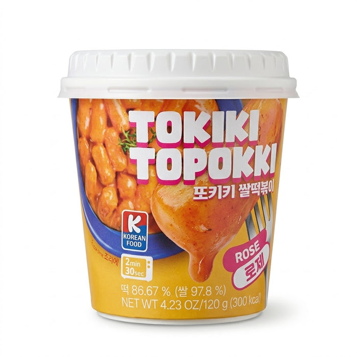 또키키 쌀떡볶이 로제 컵 120g