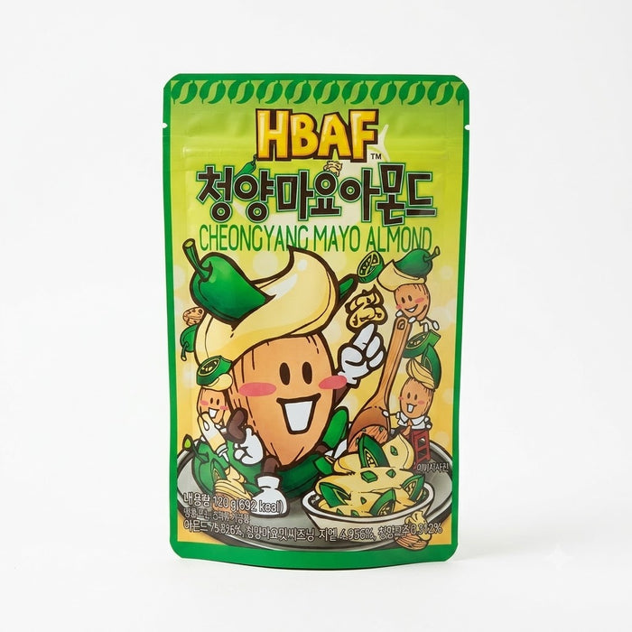 HBAF Cheongyang Mayo Almond Korean Spicy Mayonnaise Roasted Almond Snack 120g