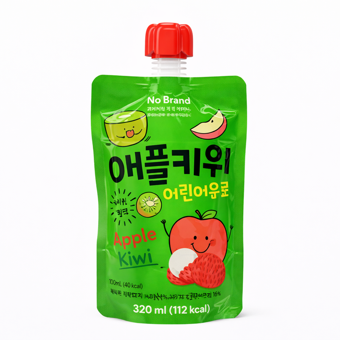 노브랜드 어린이음료 애플키위 100ml