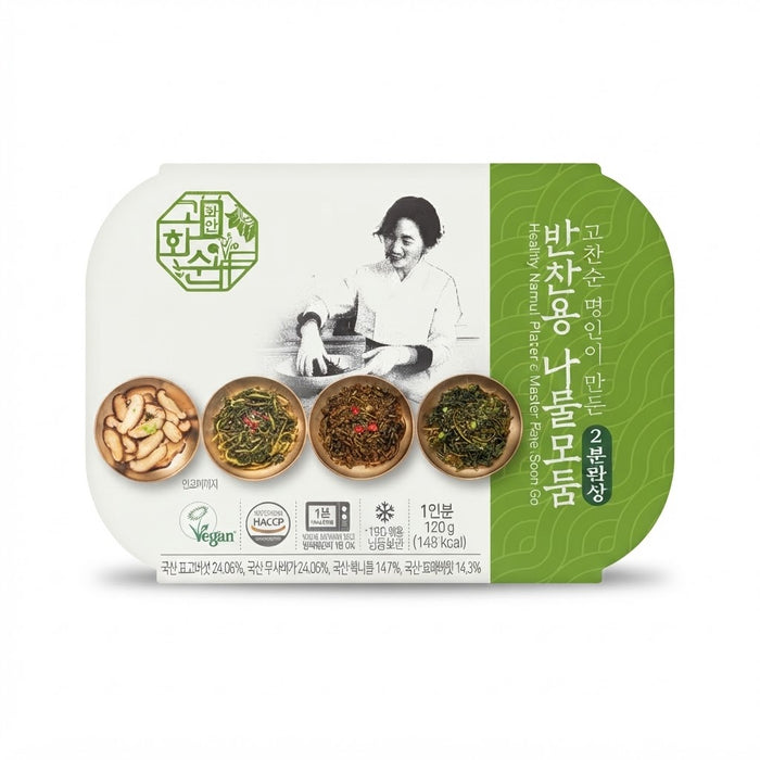 GO HWA SOON Frozen Korean Mixed Namul Vegetables 120g – Ready-to-Heat Side Dish