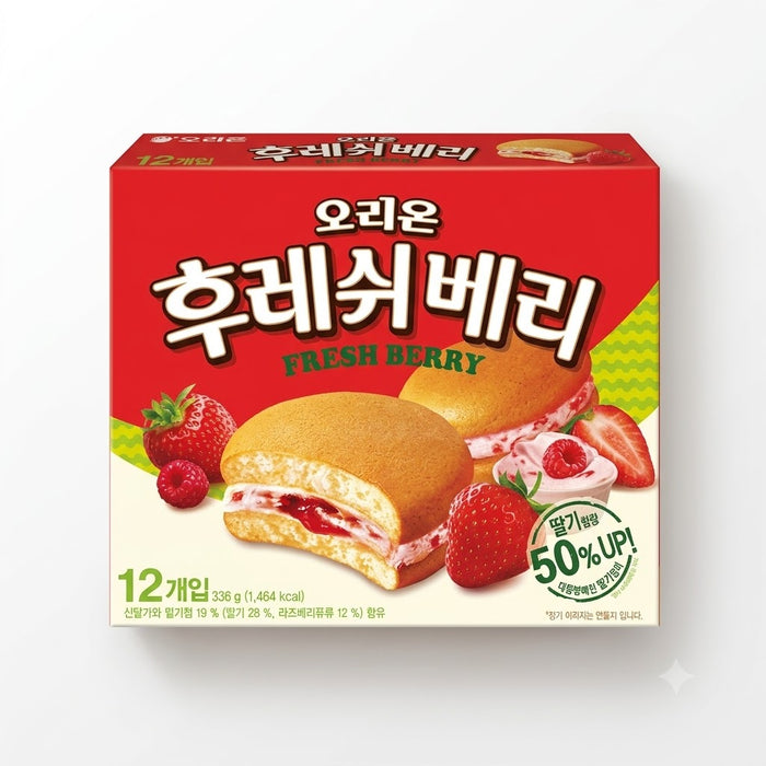 오리온 후레쉬베리 딸기 336g (12입)