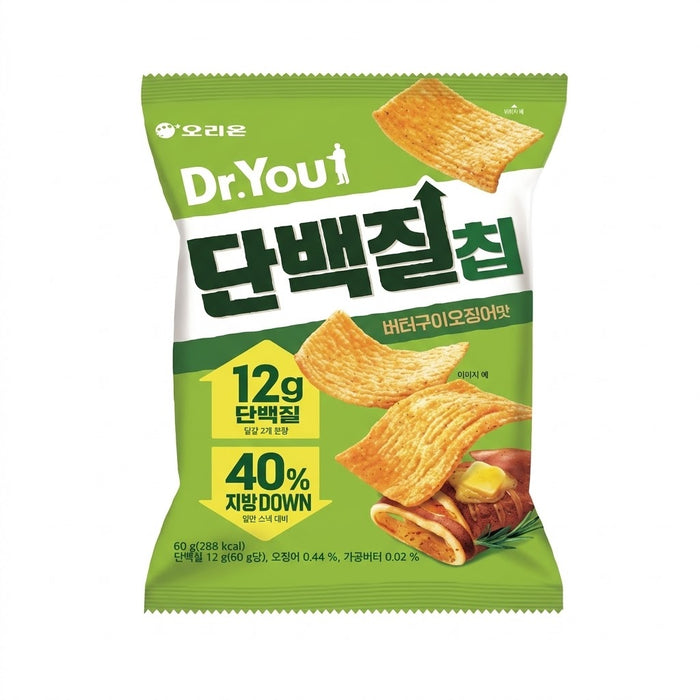 오리온 닥터유 단백질칩 버터구이 오징어맛 60g