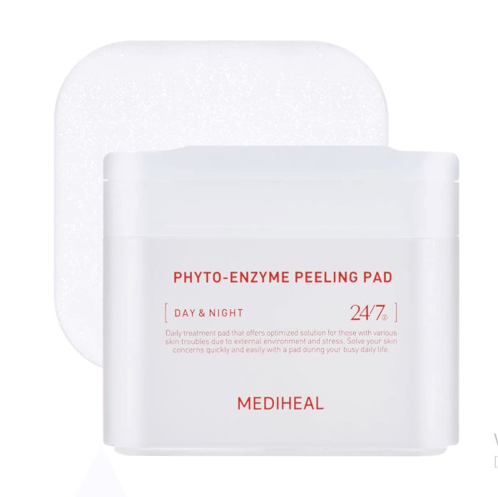 MEDIHEAL Phyto-Enzyme Peeling Pads 100 Sheets – Gentle Exfoliation & Smoothing Care