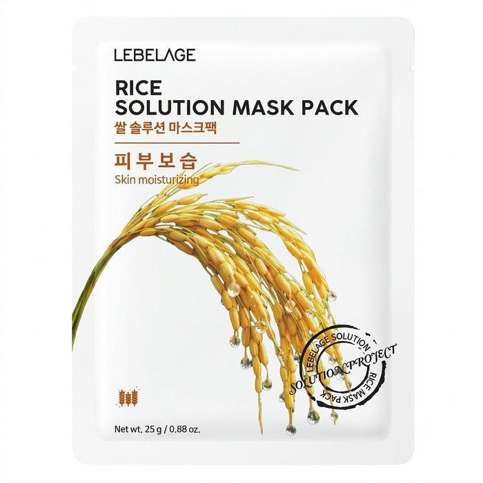 LEBELAGE 大米解决方案面膜 25g × 10片