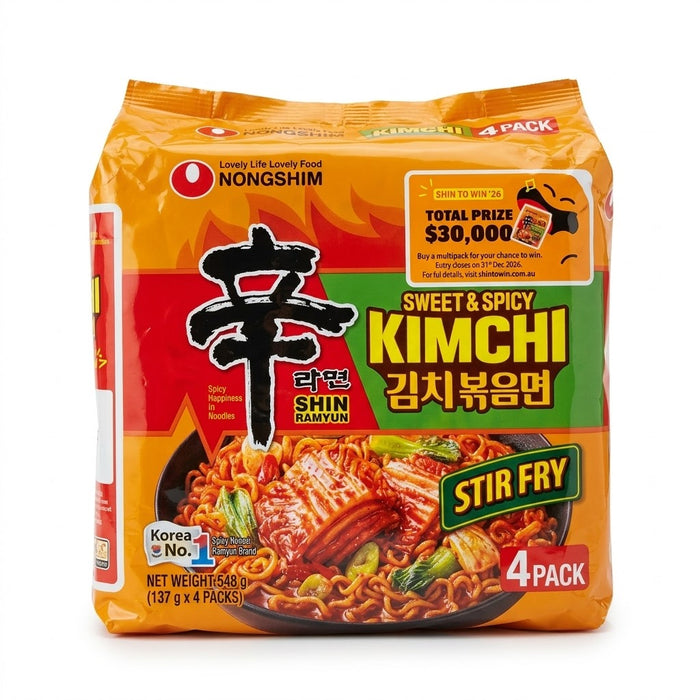 농심 신라면 김치볶음면 137g × 4개입