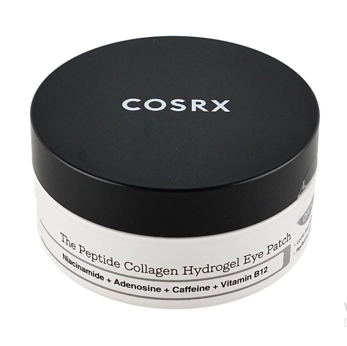 COSRX 肽胶原蛋白水凝胶眼贴，烟酰胺+腺苷+咖啡因+维生素B12，60片