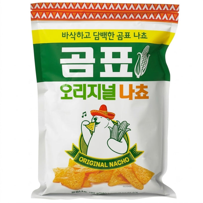GOMPYO 原味玉米纳乔脆片 190g 拉链袋