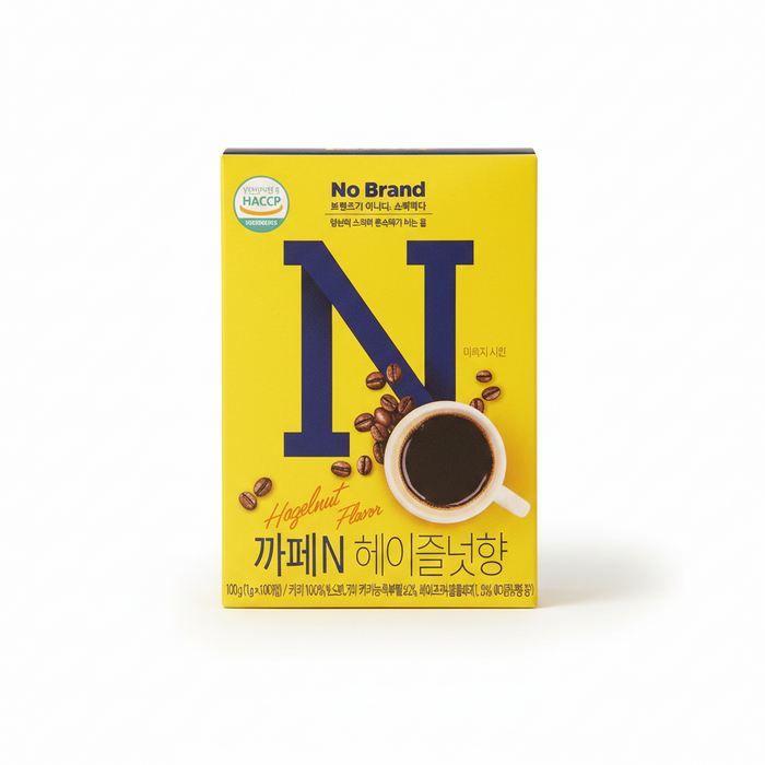 NoBrand Cafe N Hazelnut Instant Black Coffee Sticks 1g × 100