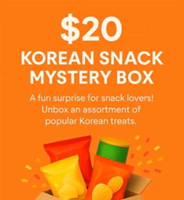 Korean Snack Mystery Box – $20 / $30 / $50