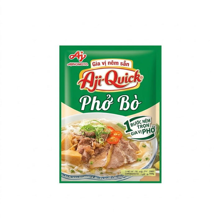 아지노모토 아지퀵 포보 시즈닝 믹스 57g / 10Packs – 베트남식 소고기 포 수프 베이스