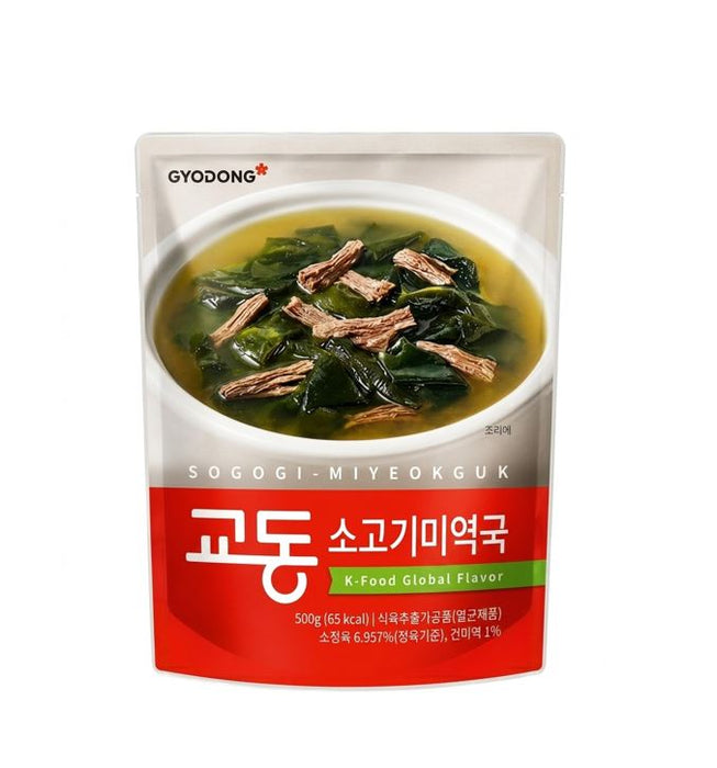 GYODONG Beef Seaweed Soup 500g – Korean Sogogi Miyeokguk Ready-to-Heat Soup