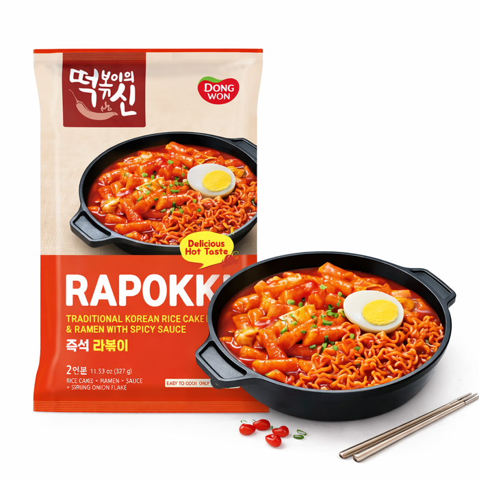 DONGWON Tteokbokki Master Rapokki with Noodle 327g