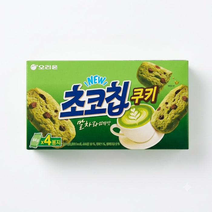 오리온 초코칩쿠키 말차라떼맛 256g (64g × 4봉)