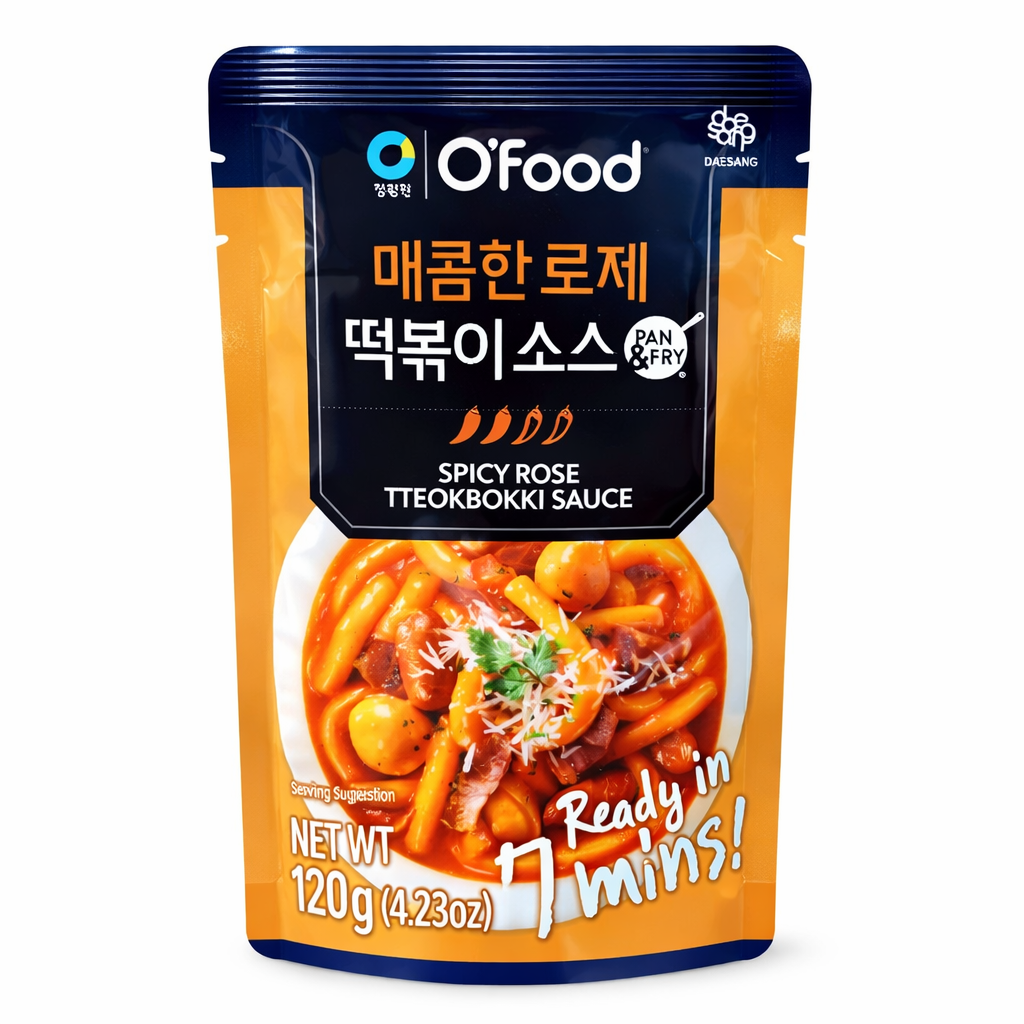 Chung Jung One O'FOOD Spicy Rose Tteokbokki Sauce Creamy Korean