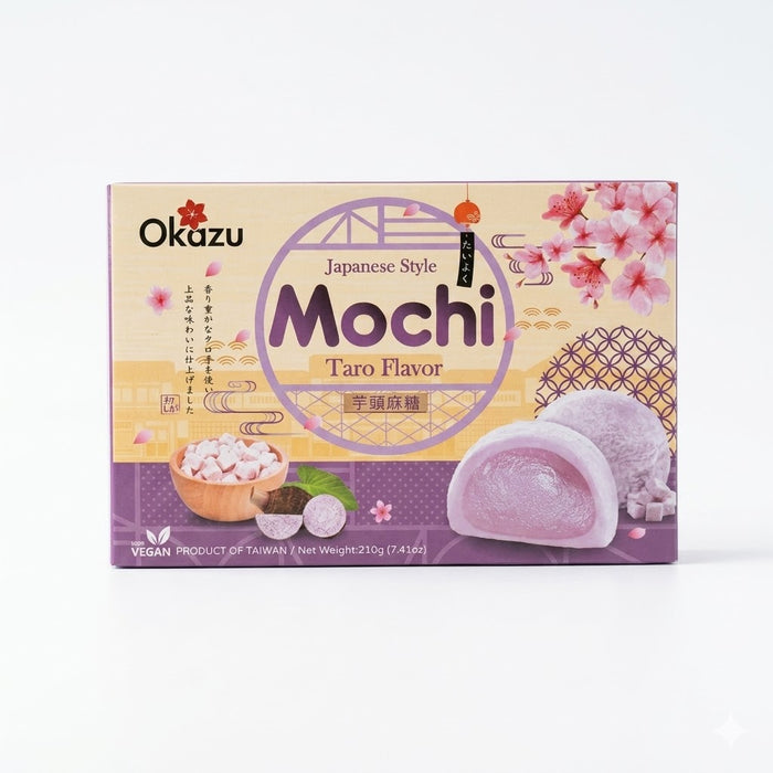 OKAZU Taro Mochi Japanese Style Rice Cake Dessert 210g