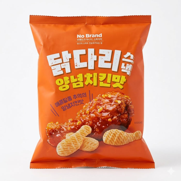 NoBrand Chicken Drumstick Snack Korean Seasoned Chicken Flavor Corn Snack 50g