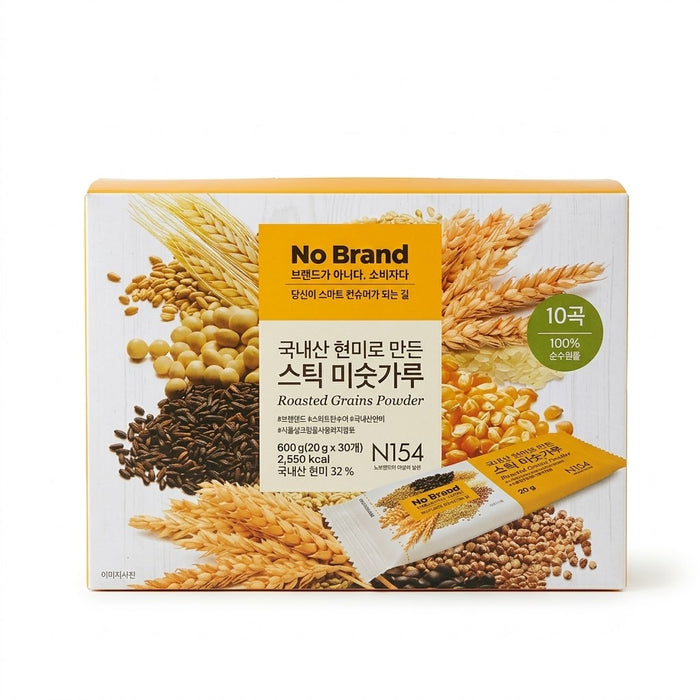 노브랜드 국내산 현미로 만든 스틱 미숫가루 600g (20g × 30개)