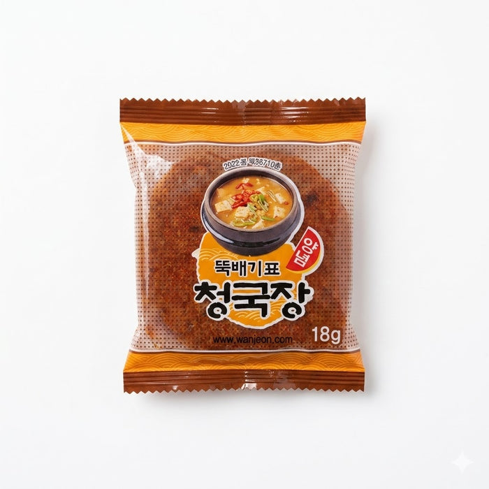 WANJEON Food Korean Cheonggukjang Fermented Soybean Stew Paste Frozen 180g