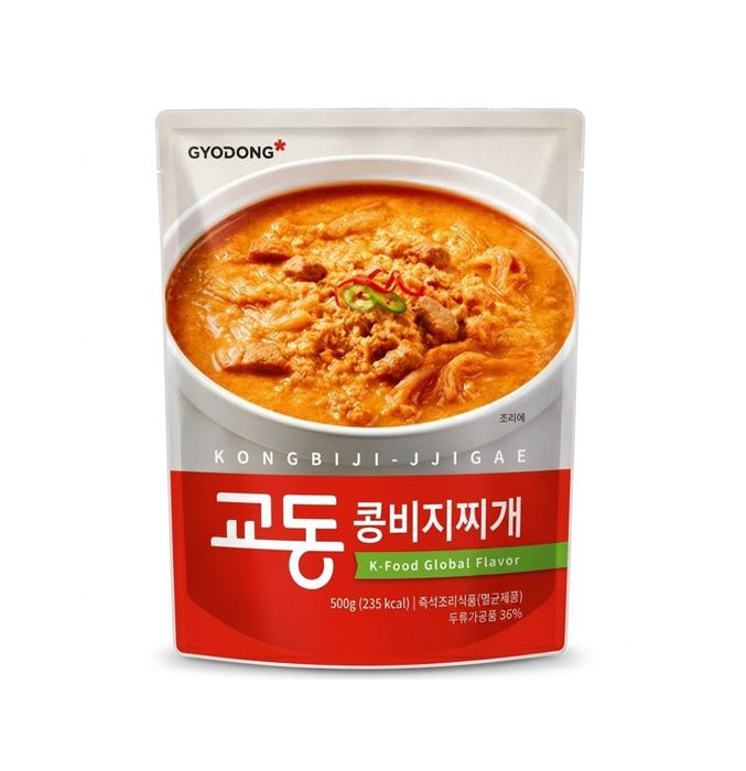 GYODONG Kongbiji Jjigae Korean Soybean Pulp Stew with Pork & Kimchi 500g – Ready-to-Heat Meal