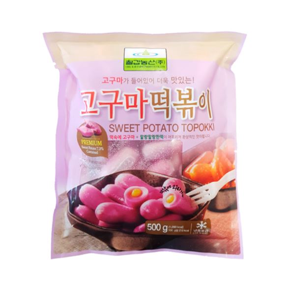 CHILKAB Sweet Potato Tteokbokki Rice Cake 500g