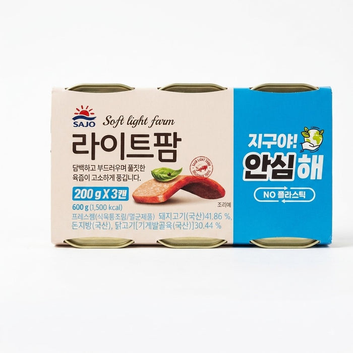 사조 라이트팜 600g (200g × 3캔)