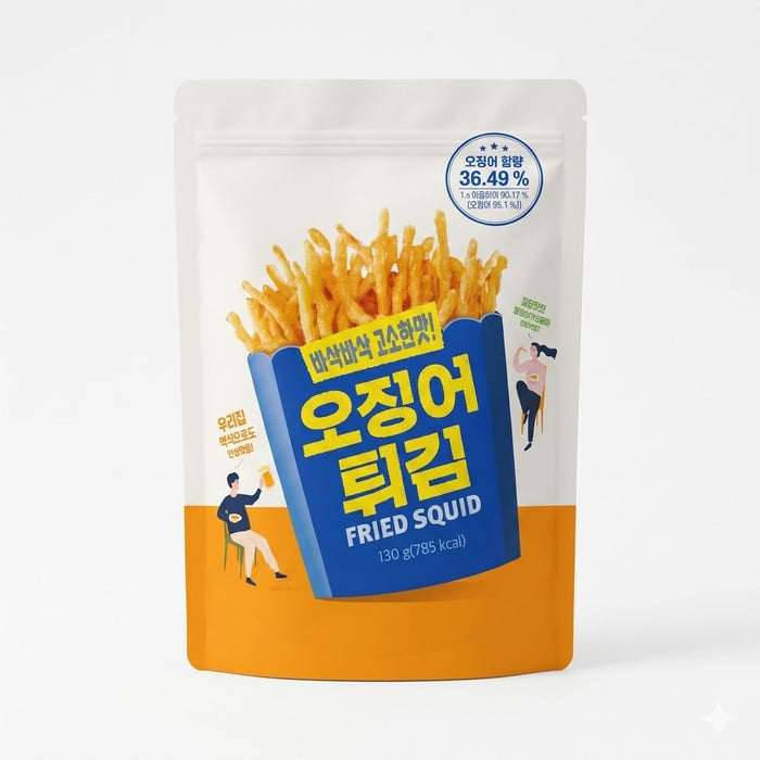 不倒翁 炸鱿鱼脆条 130g