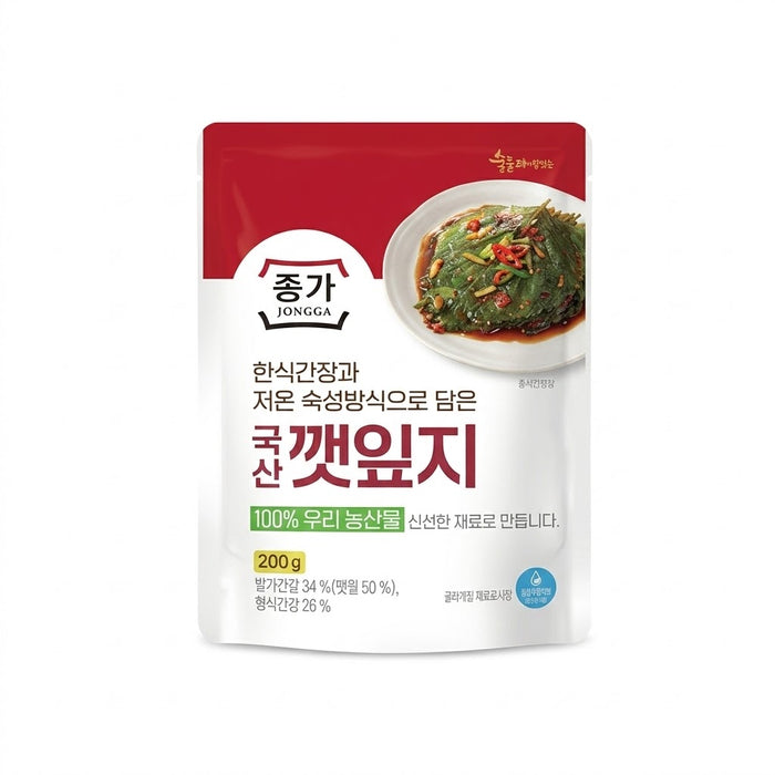 宗家 韩国酱油腌紫苏叶 200g