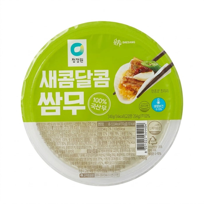 清净园 酸甜包肉萝卜片 340g