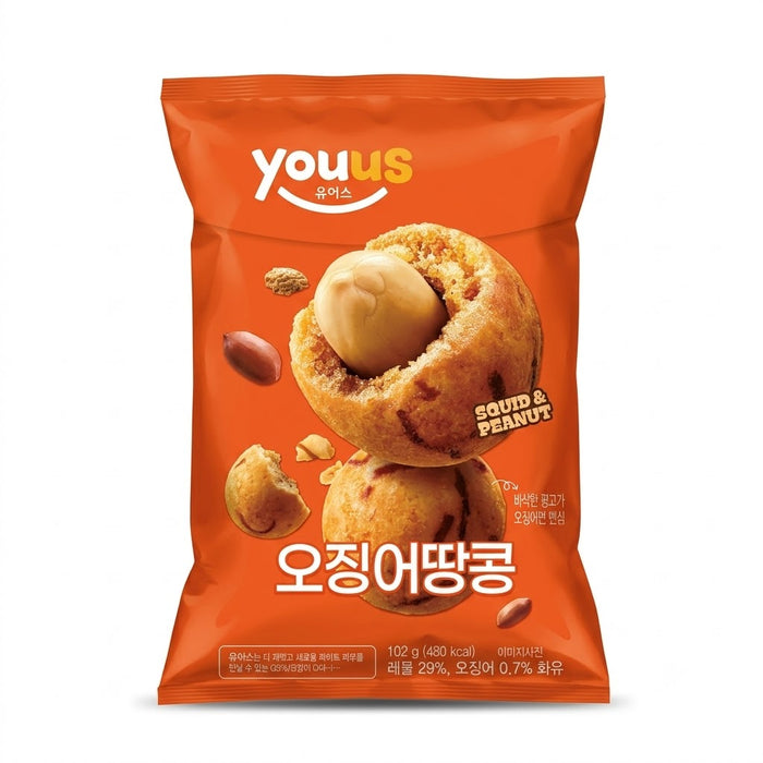 YOUUS 鱿鱼花生脆豆 102g