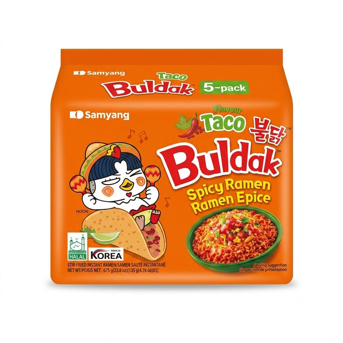 三养 火鸡面 塔可味 135g × 5袋