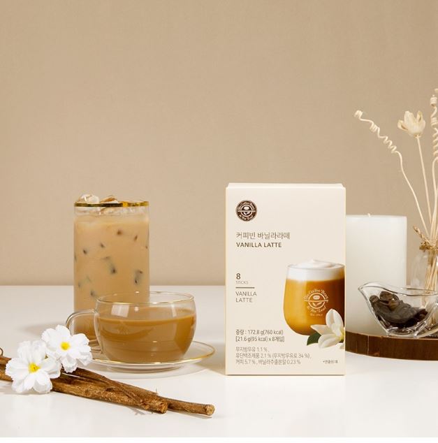 CoffeeBean 香草拿铁咖啡粉 8T