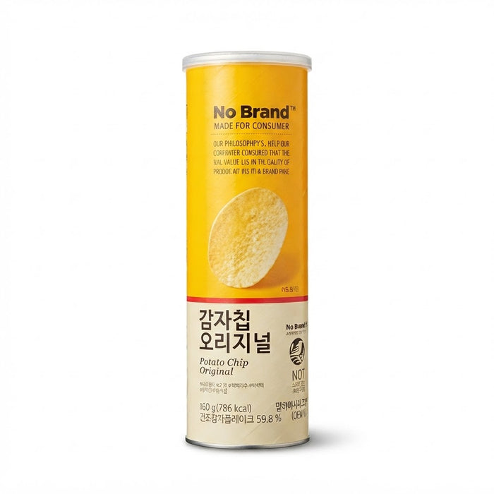 NOBRAND Original Potato Chips Crispy Snack 160g