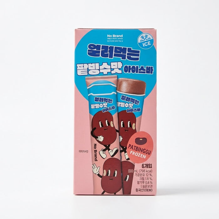 노브랜드 얼려먹는 팥빙수맛 아이스크림 510ml (85ml × 6)