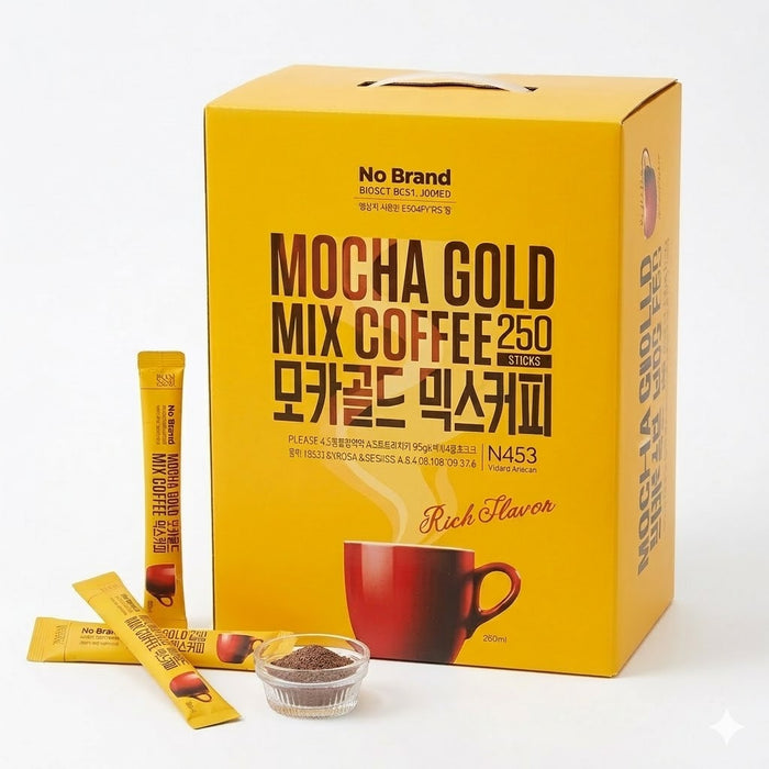 노브랜드 모카 (골드) 믹스커피 250입 (11.5g × 250개)