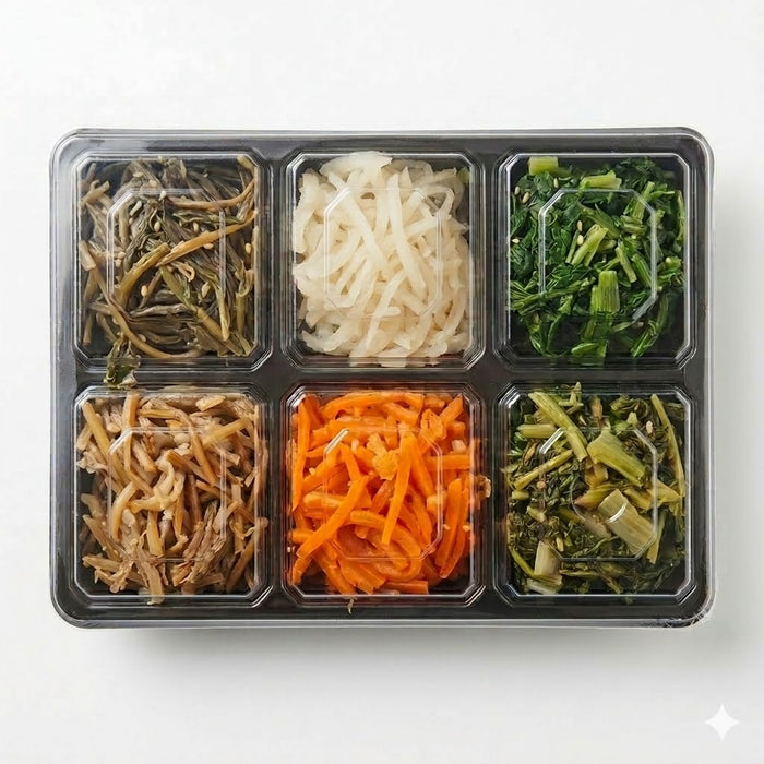 Jeonju Bibimbap Mountain Vegetable Namul Set Frozen Korean Bibimbap Toppings 300g