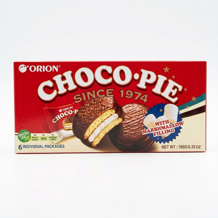 ORION Choco Pie Original Marshmallow Chocolate Cake Snack 180g (6 Pack)