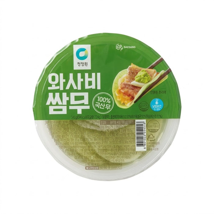 清净园 芥末包肉萝卜片 340g