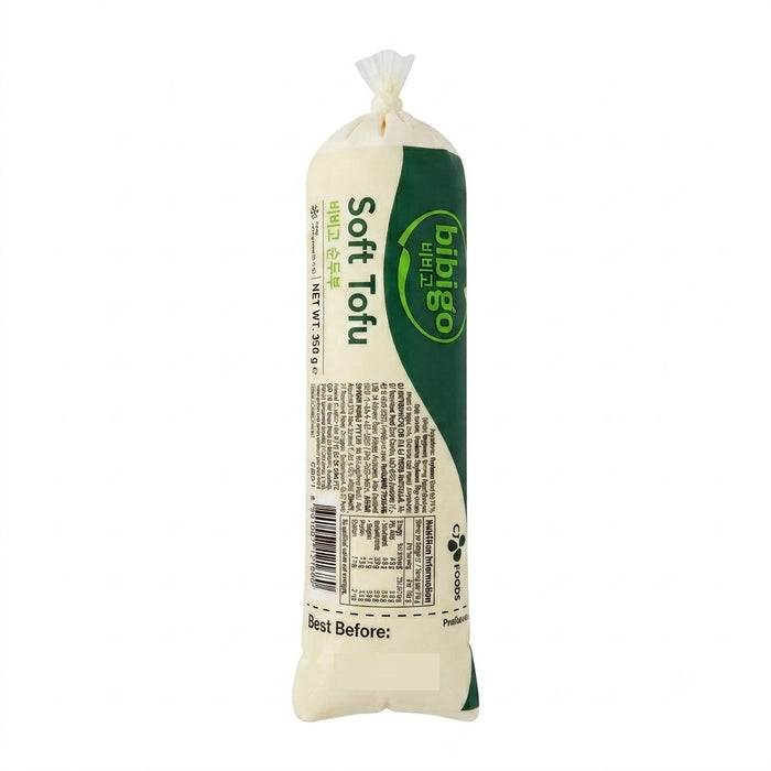 BIBIGO Soon Tofu Soft Korean Silken Tofu 350g – Premium Soft Tofu for Stews, Soups & Salads