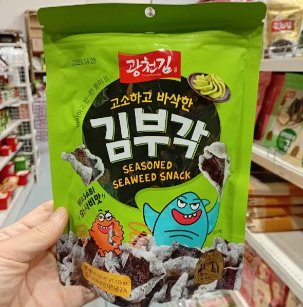 Kwangcheon Seaweed Snack Wasabi 50g