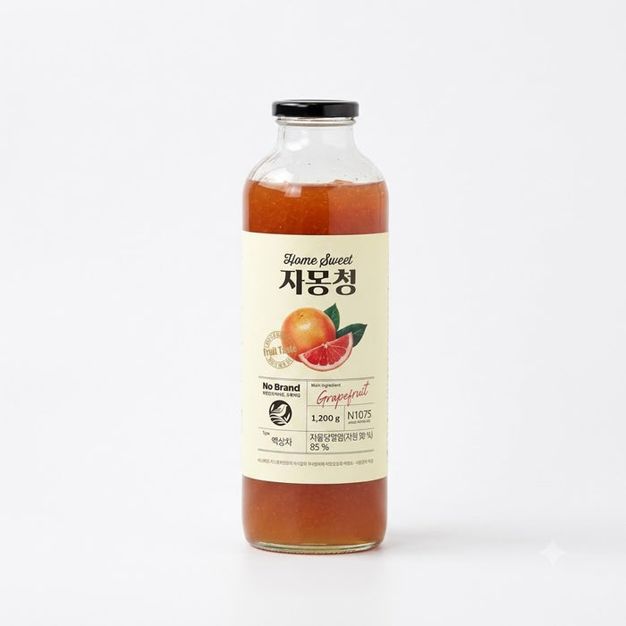 NoBrand Honey Sweet Grapefruit Syrup 1.2kg – Korean Grapefruit Preserve for Tea, Sparkling Drinks & Desserts