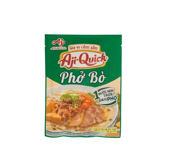 Ajinomoto Aji-Quick Phở Bò Seasoning Mix 57g / 10Packs – Vietnamese Beef Pho Soup Base /