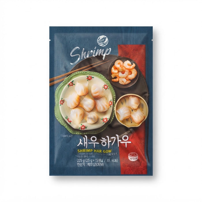 NOBRAND Shrimp Har Gow Dumplings 225g – Frozen Dim Sum