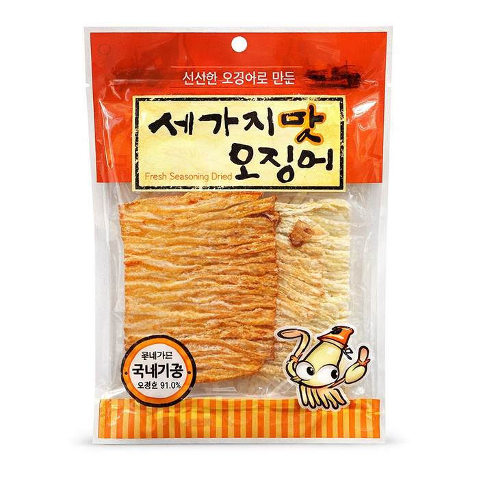 Jinju Three Flavour Seasoned Squid 70g