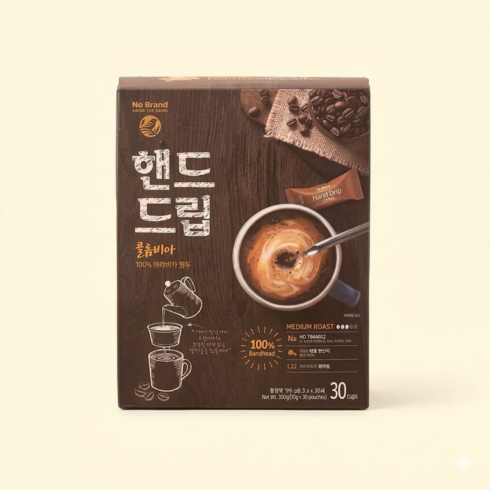 NoBrand Hand Drip Colombia Coffee Single Serve Drip Bags 30 Cups 189g