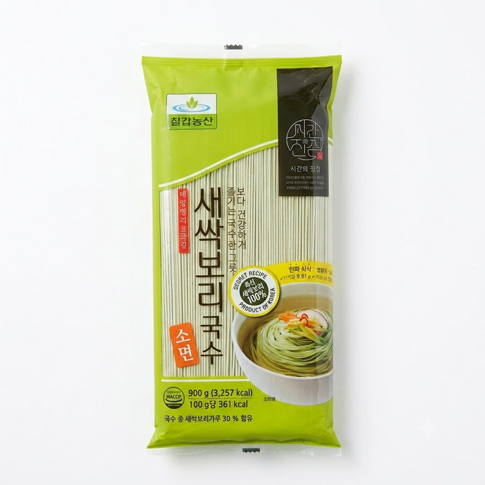 CHILKAB Sprouted Barley Somyeon Korean Noodles 900g – Sun-Dried Wheat & Sprouted Barley Thin Noodles for Soup & Bibim Noodles
